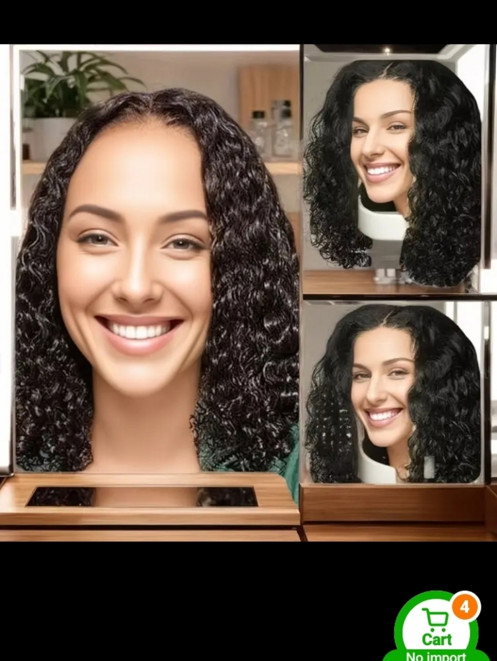 🆕️👩‍🦱Curly Bob Wig
